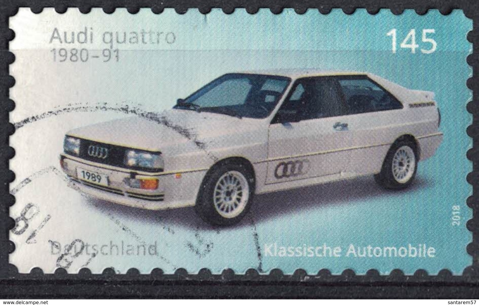 Allemagne 2018 Oblitéré Used Voitures Classiques Audi Quattro SU - Oblitérés