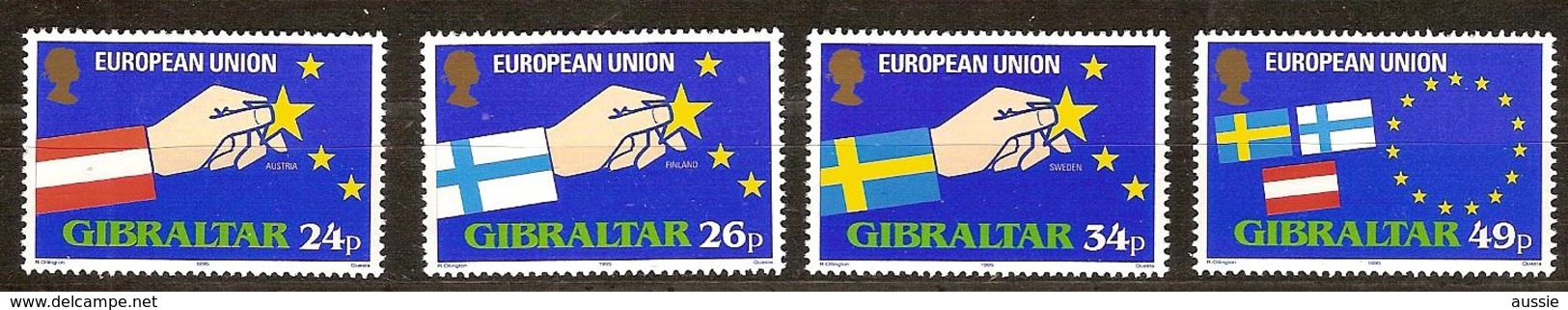 Gibraltar 1995 Yvertn° 715-18 *** MNH Cote 7 Euro - Gibraltar