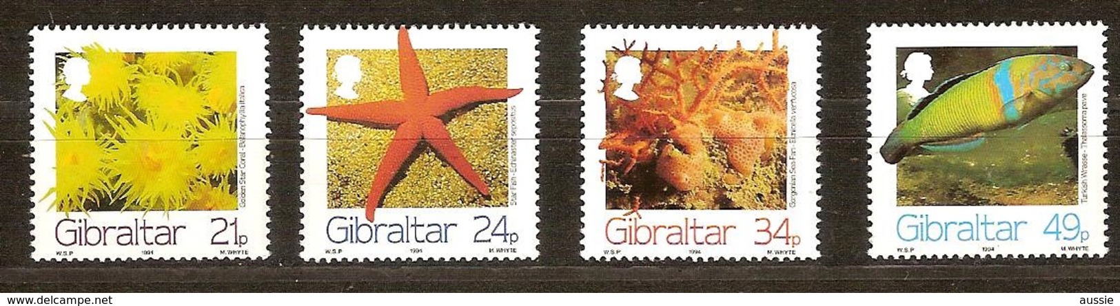 Gibraltar 1994 Yvertn° 704-707 *** MNH Cote 7,50 Euro Faune Marine - Gibraltar