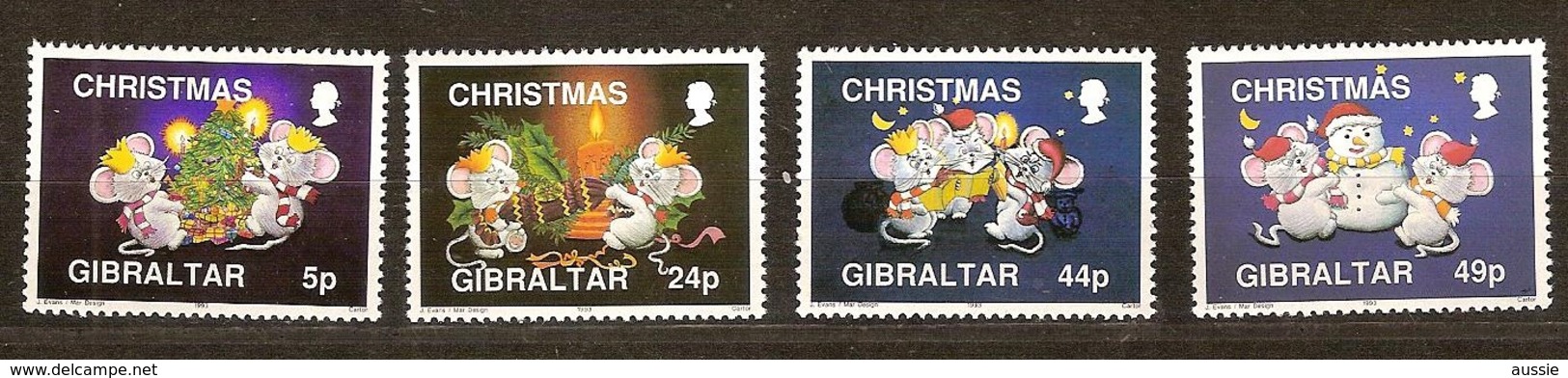 Gibraltar 1993 Yvertn° 688-691 *** MNH Cote 7,00 Euro Noël Kerstmis Christmas - Gibraltar