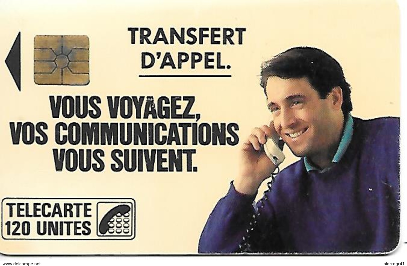 CARTE-PUBLIC-F-19--120U-SO2-TRANSFERT APPEL-N° Série 0715-N° Puce-858822956-UTILISEE- TBE-TRES RARE - 1988