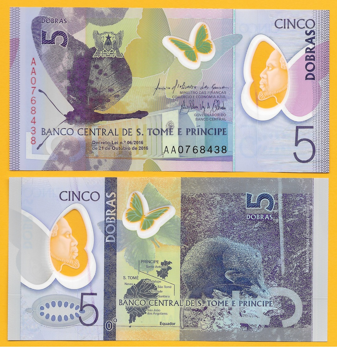 Saint Thomas & Prince / Sao Tomé E Principe 5 Dobras P-new 2016 (2018) UNC - Sao Tome And Principe