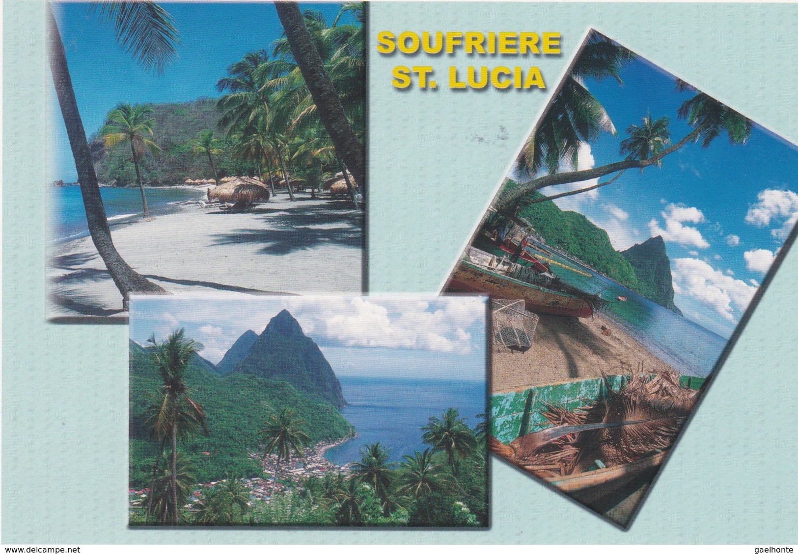 1213 SOUFRIERE - ST LUCIA - SCENERY INVITING YOU TO INTERACT WITH NATURE - GRANDE CARTE - Sainte-Lucie
