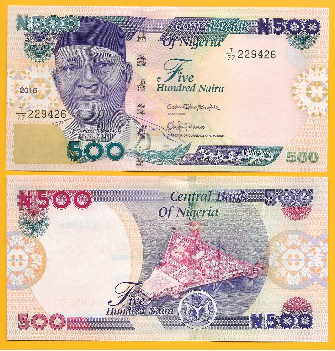 Nigeria 500 Naira P-30 2018 UNC - Nigeria