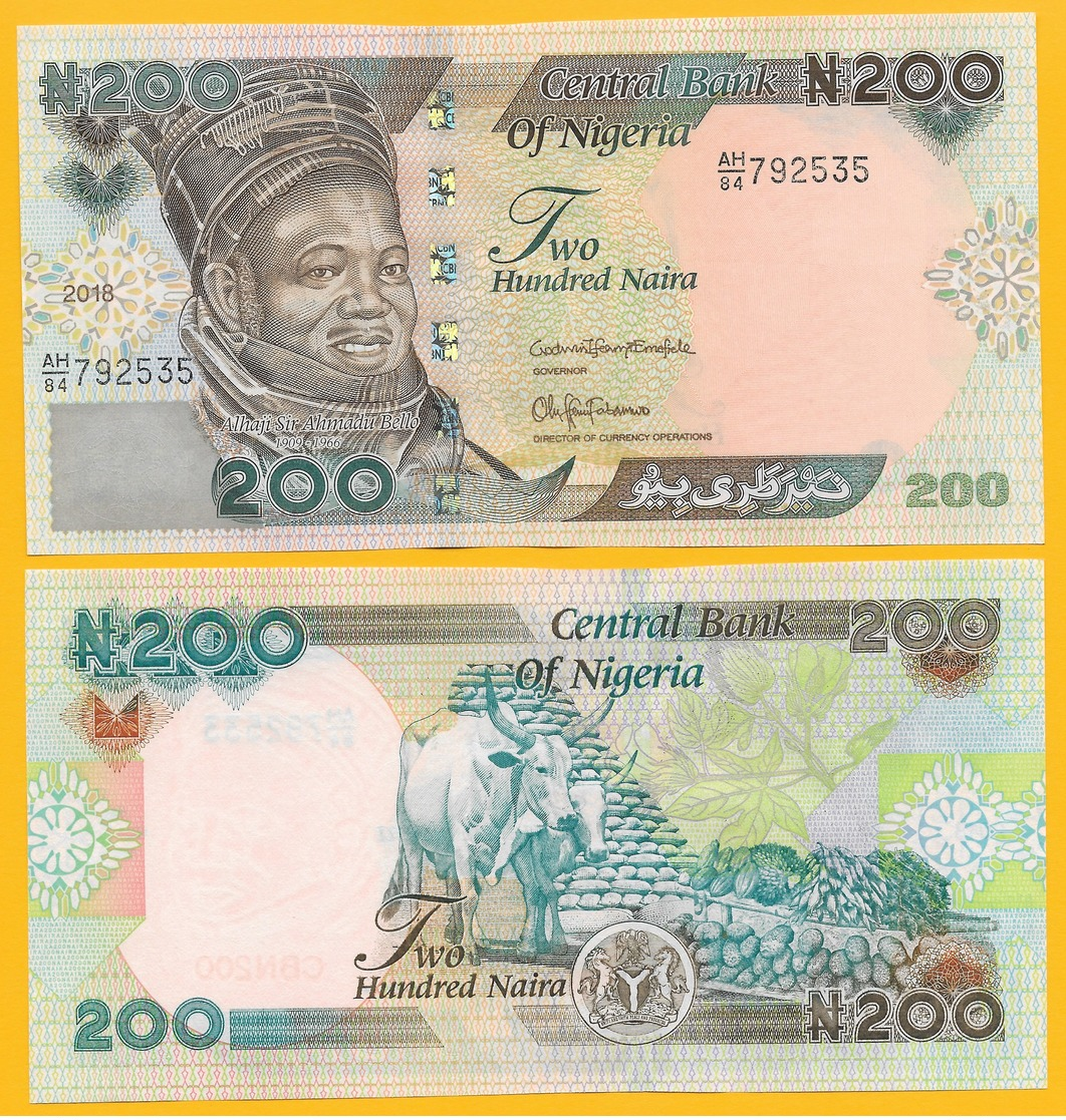 Nigeria 200 Naira P-29 2018 UNC - Nigeria