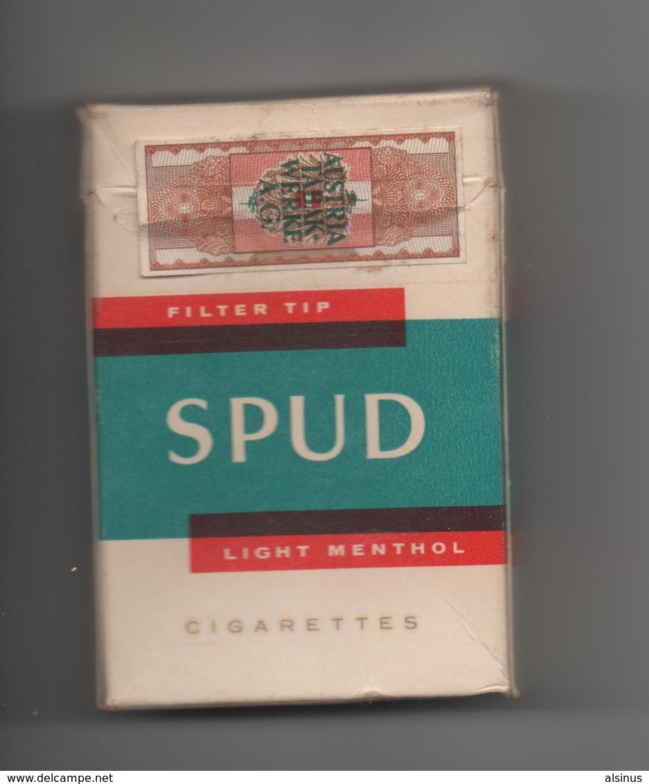 USA - ETUI VIDE DE CIGARETTES - PHILIP MORRIS - SPUD - LIGHT MENTHOL - Etuis à Cigarettes Vides