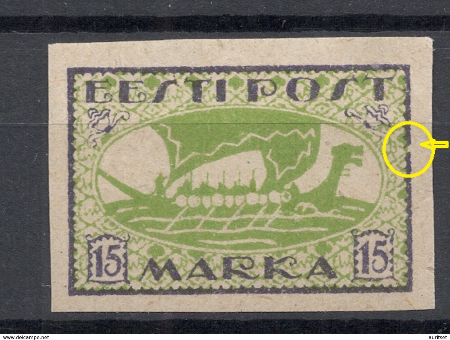 ESTLAND Estonia 1920 Michel 23 B + ERROR Abart * - Estonie