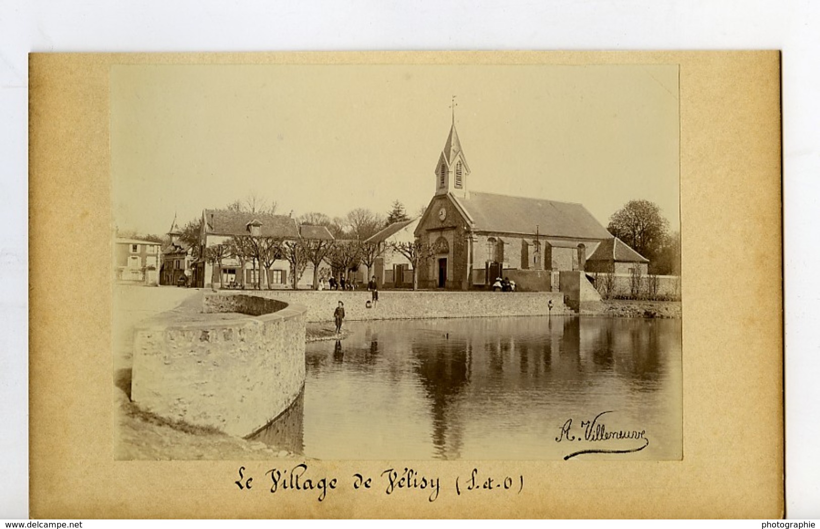 France Yvelines Village De Vélizy Eglise Ancienne Photo Villeneuve 1900 - Anciennes (Av. 1900)