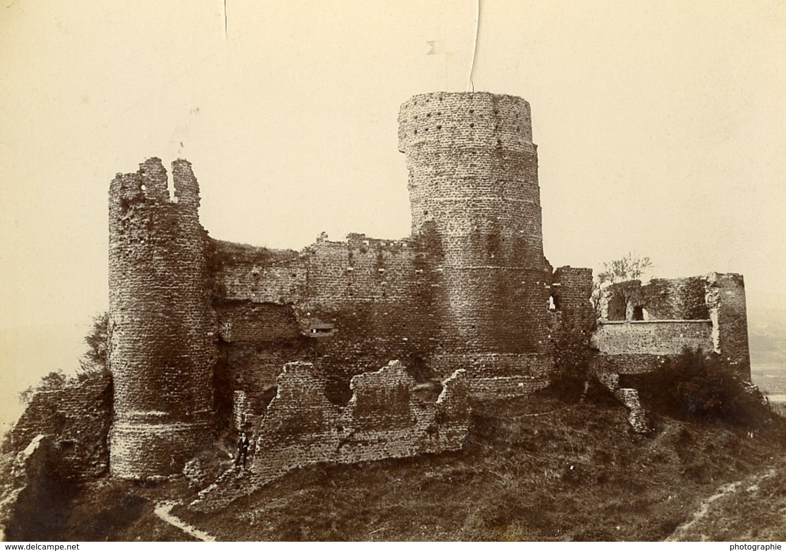 France Vienne Château Féodal De La Batie Ancienne Photo Villeneuve 1900 - Old (before 1900)