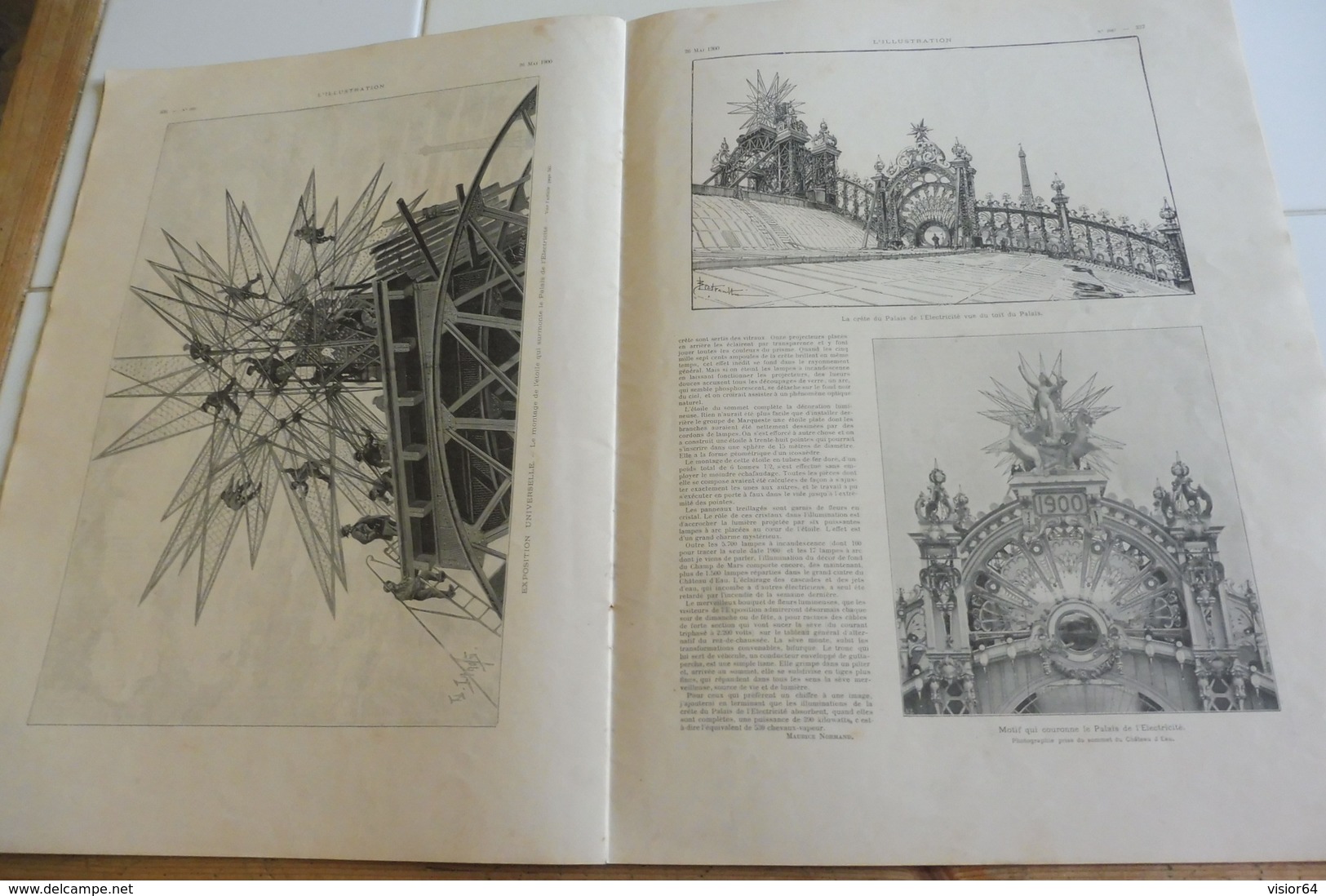 L'ILLUSTRATION 26 MAI 1900- EXPOSITIONDE L'ART FRANCAIS- OCCUPATION D'IGLI FIGUIG OUED ZOUSFANA-L'ELECTRICITE