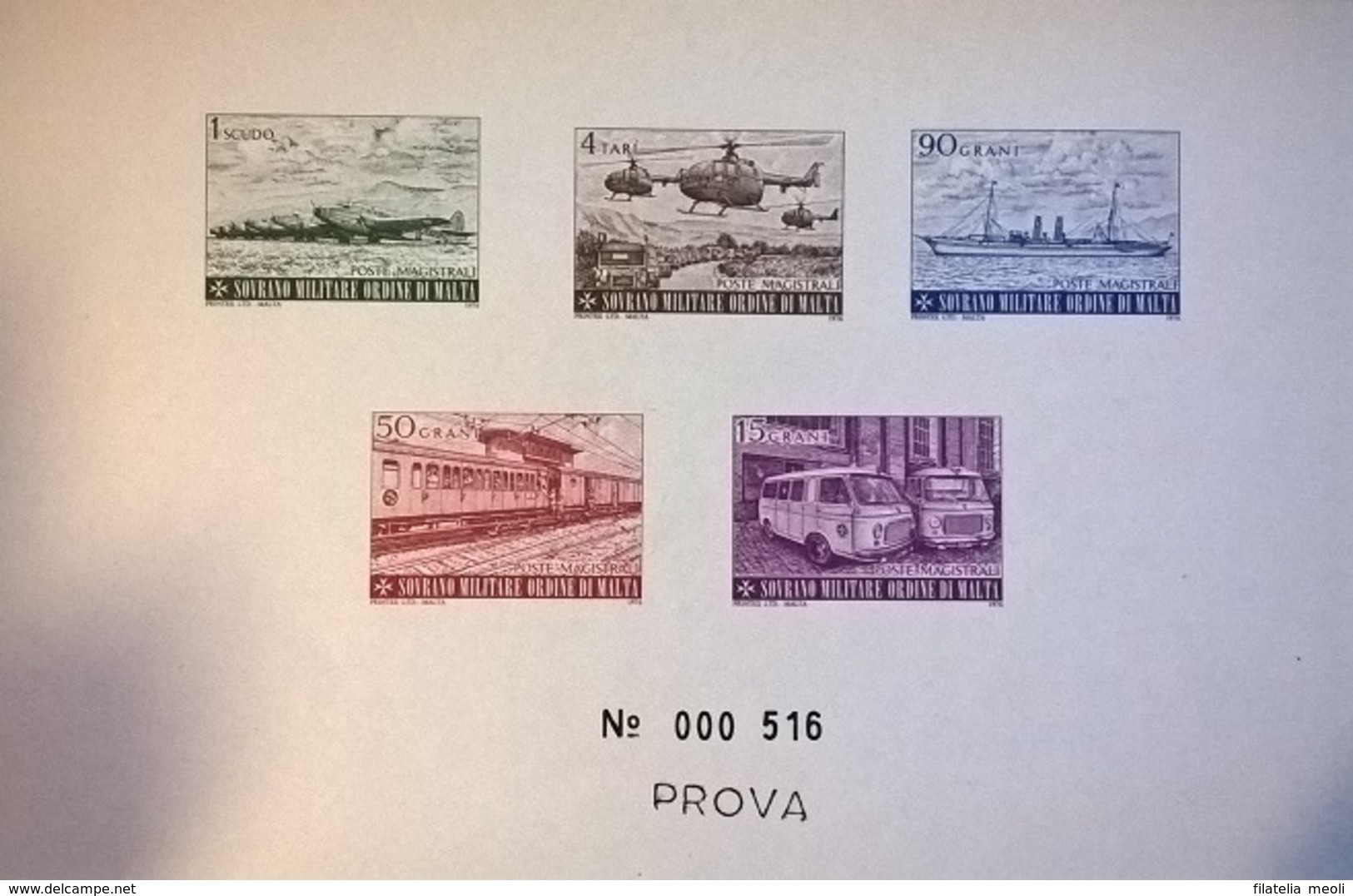 SMOM 1976 BF PROVA ASSISTENZA - Sovrano Militare Ordine Di Malta