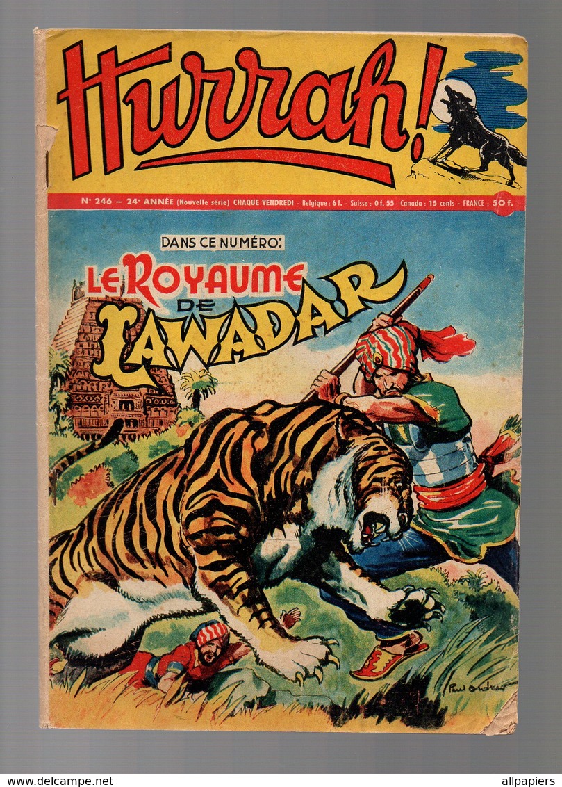 Hurrah N°246 Le Royaume De Lawadar - Les Gais Archers Du Roi Henry - Aventure à L'île Polaire - Marcel Bidot De 1958 - Hurrah