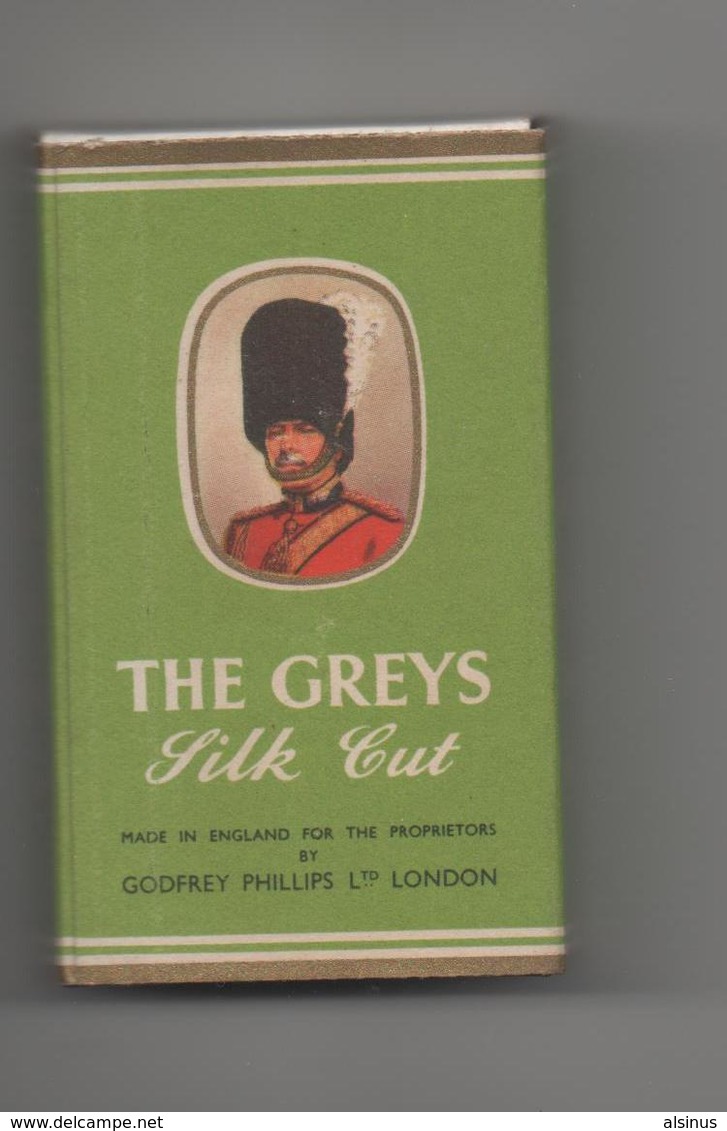 ENGLAND - ETUI VIDE DE 10 CIGARETTES -THE GREYS - SILK CUT- GODFREY PHILLIPS - LONDON - Sigarettenkokers (leeg)