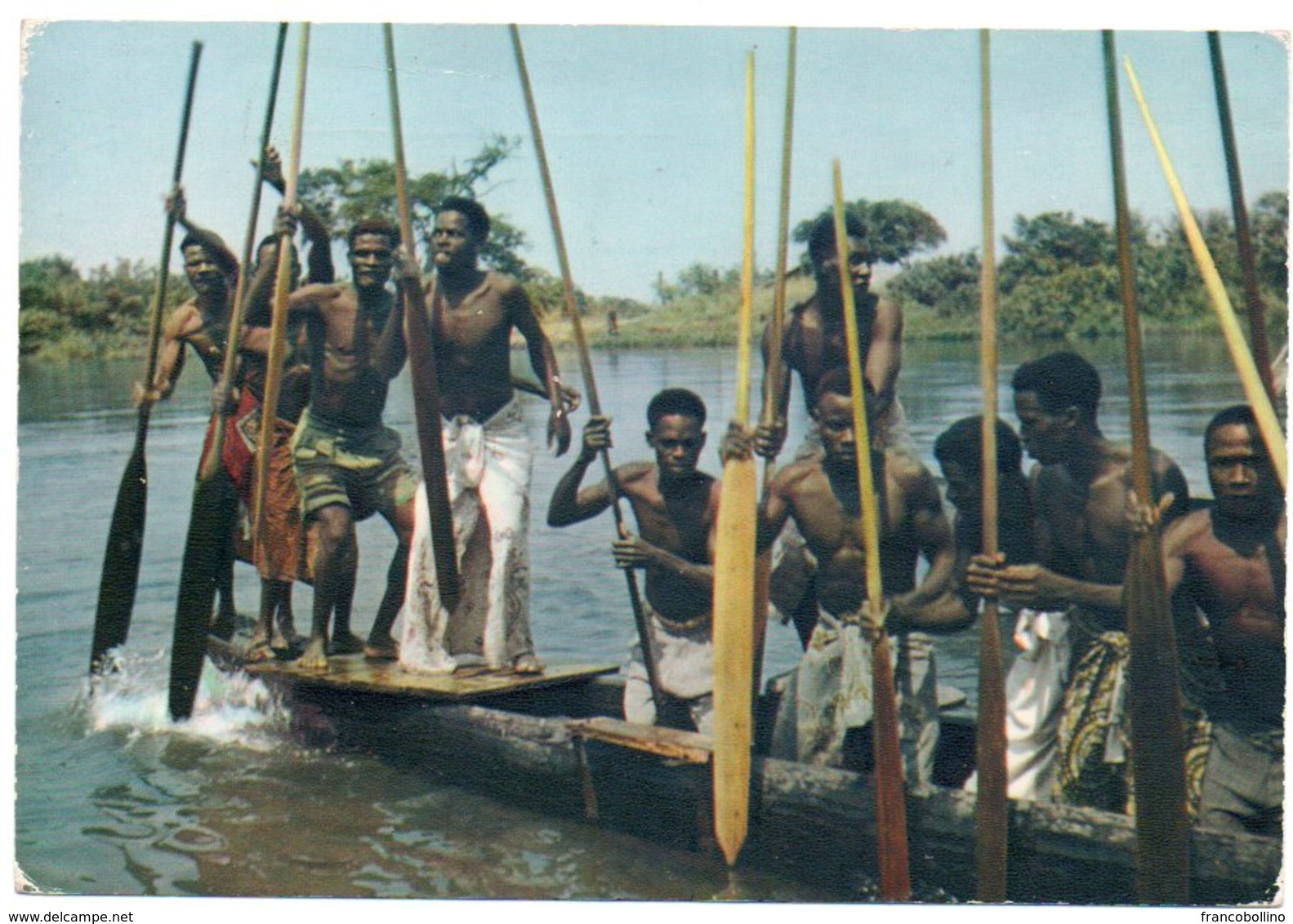 L'AFRICA EN COULEURS/ PIROQUIERS-CANOE-DRIVERS / WITH COTE D'IVOIRE THEMATIC STAMPS-UNESCO - Elfenbeinküste