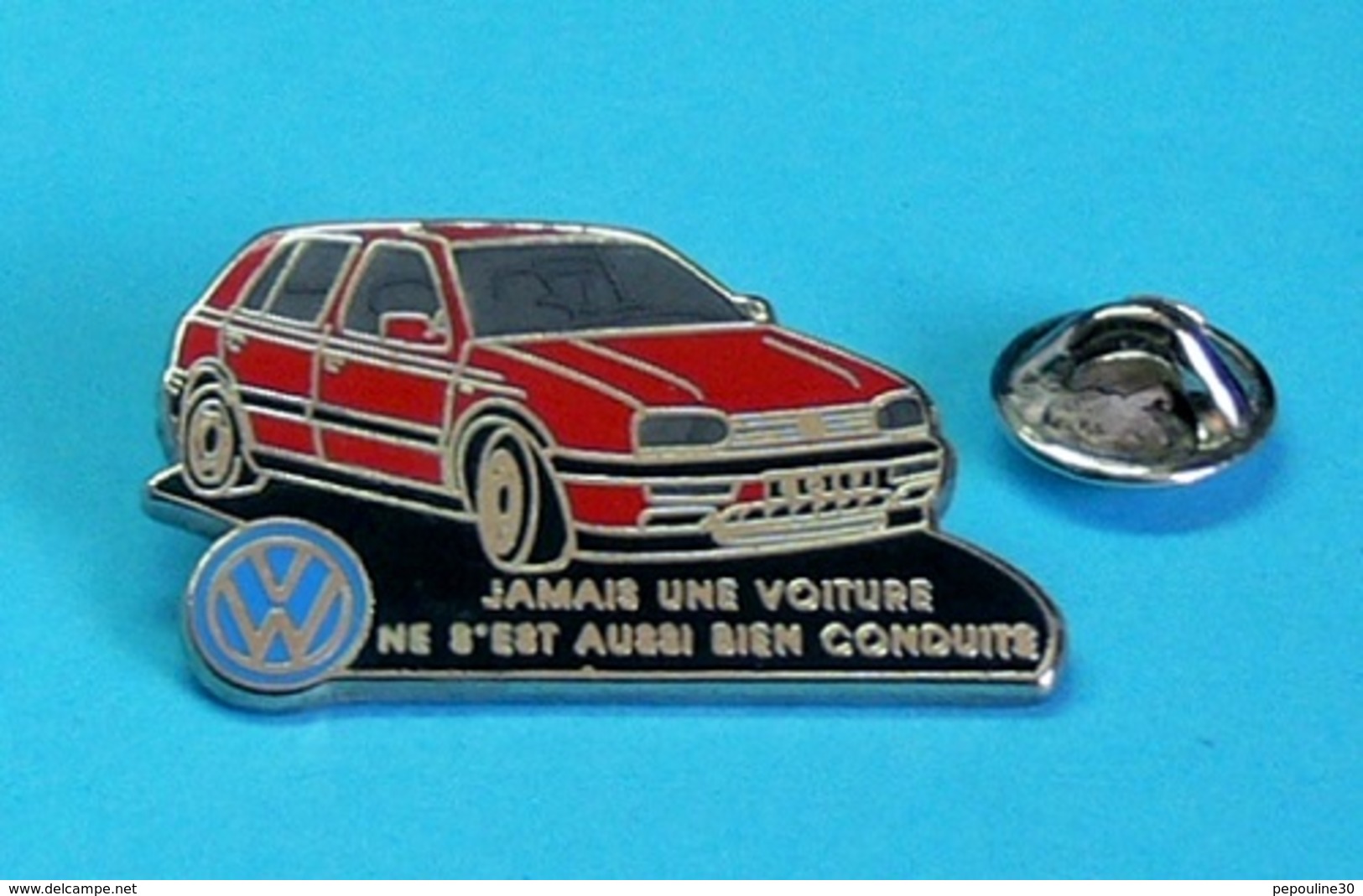 1 PIN'S //   ** VOLKSWAGEN / GOLF ** . (Decat Paris) - Volkswagen