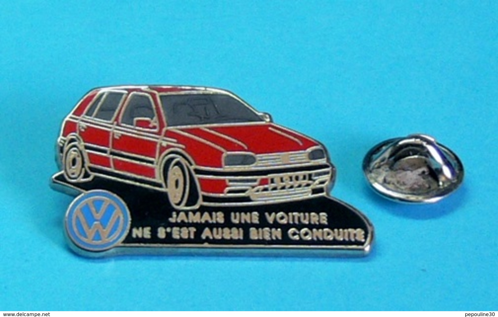 1 PIN'S //   ** VOLKSWAGEN / GOLF ** . (Decat Paris) - Volkswagen