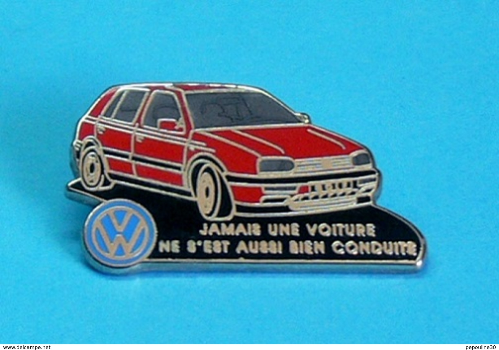 1 PIN'S //   ** VOLKSWAGEN / GOLF ** . (Decat Paris) - Volkswagen