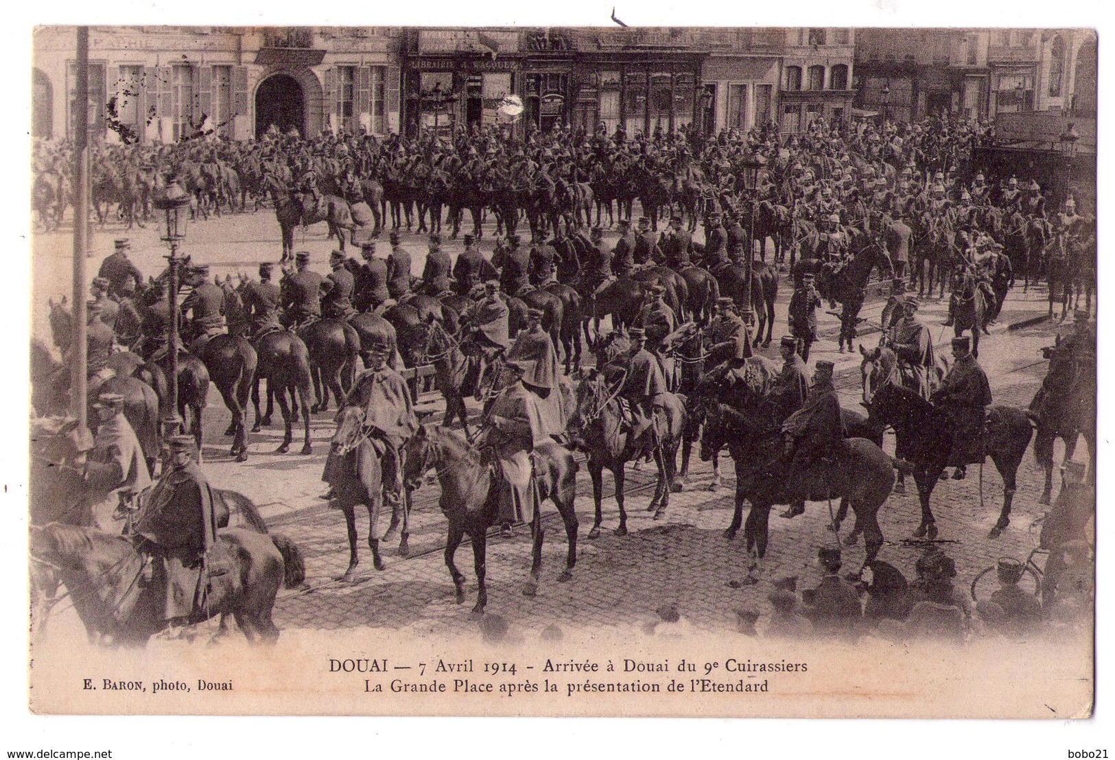 3457 - Douai ( 59 ) - 7 Avril 1914 - Arrivée à Douai Du 9e Cuirassier  - E.Baron Ph. Douai - - Douai