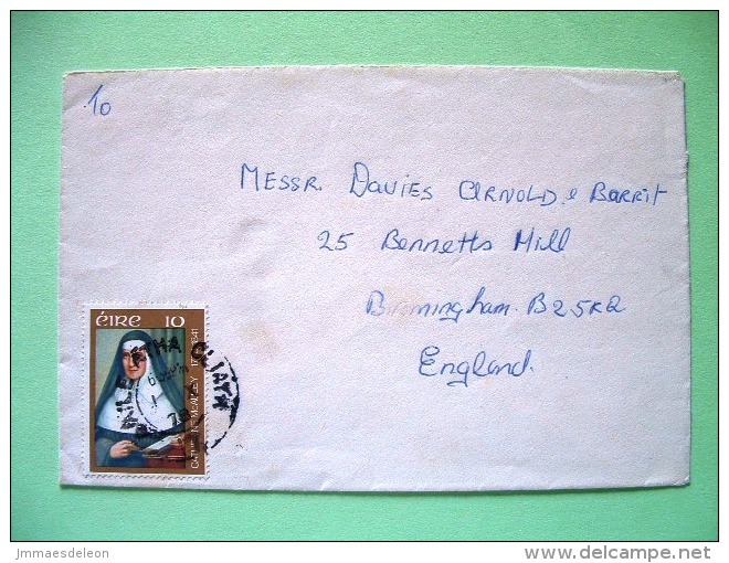 Ireland 1978 Cover To England - Catherine McAuley - Sisters Of Mercy - Briefe U. Dokumente