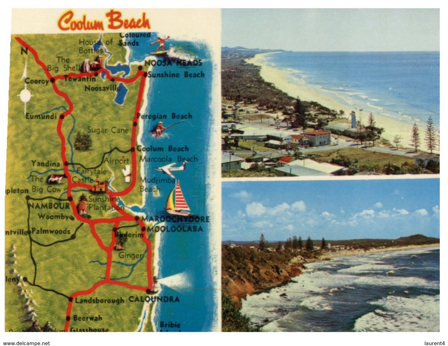 (222)  Australia - QLD - Coolum Beach (with Map) - Sunshine Coast