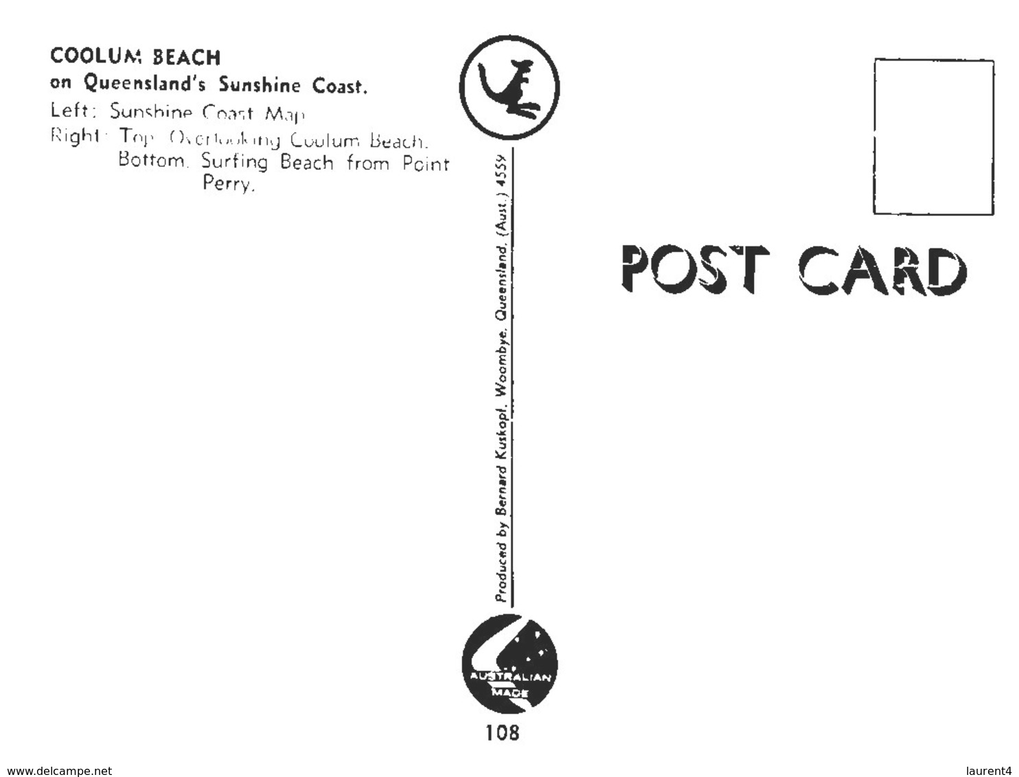(222)  Australia - QLD - Coolum Beach (with Map) - Sunshine Coast