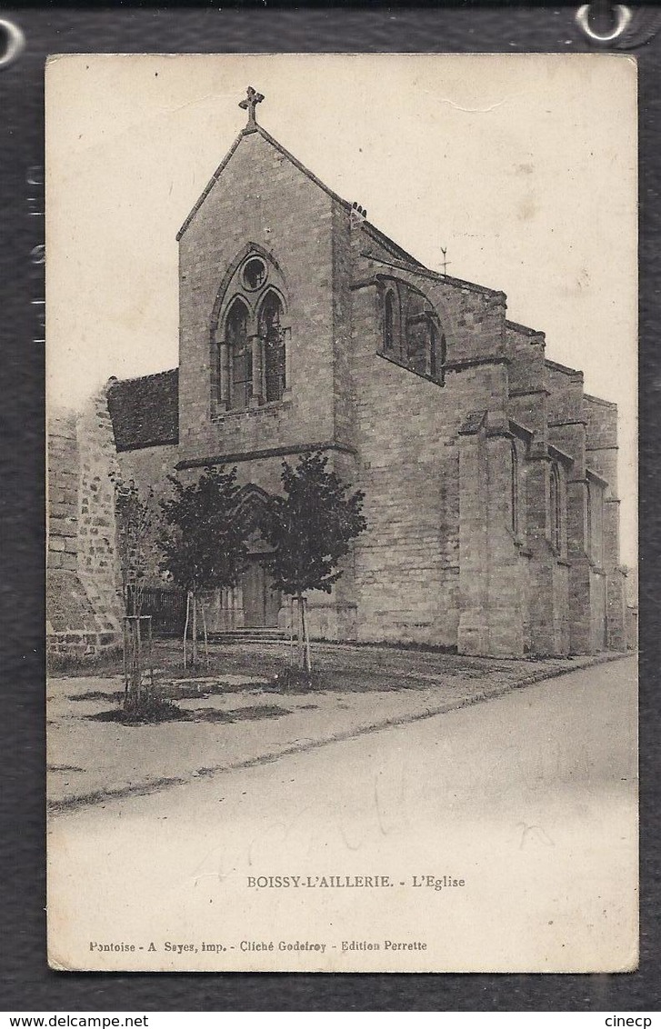 CPA 95 - BOISSY-L'AILLERIE - L'Eglise - TB PLAN EDIFICE RELIGIEUX - Boissy-l'Aillerie