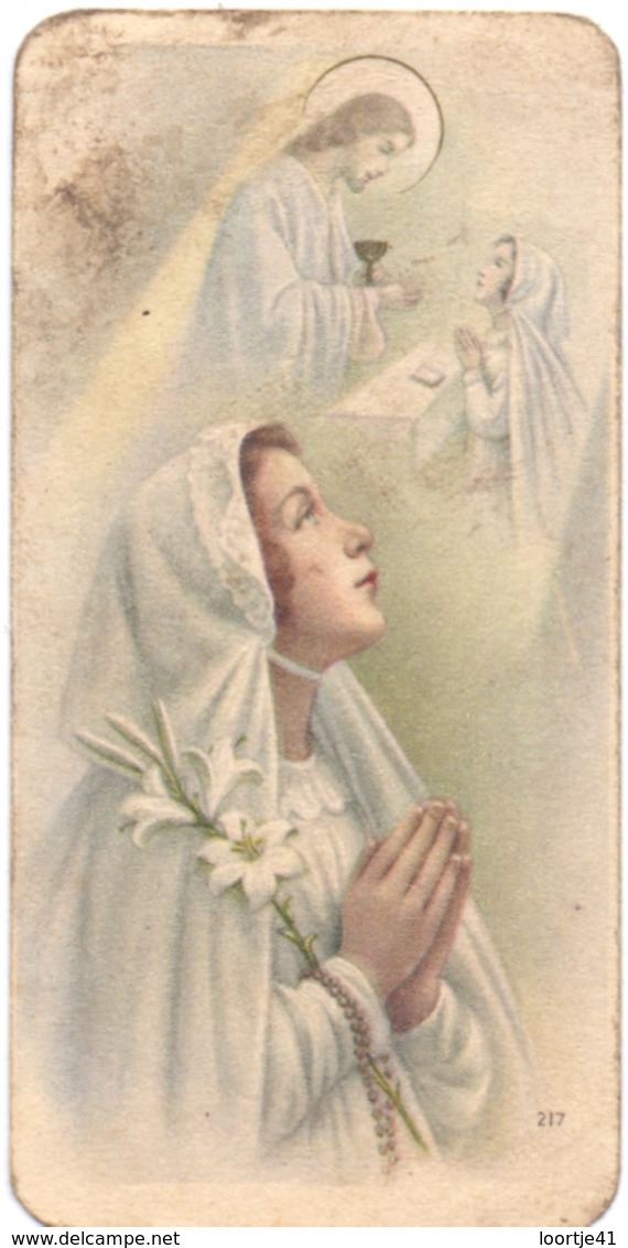 Devotie - Devotion - Communie Communion - Berthe Dourieux - Wimereux - 1949 - Communion