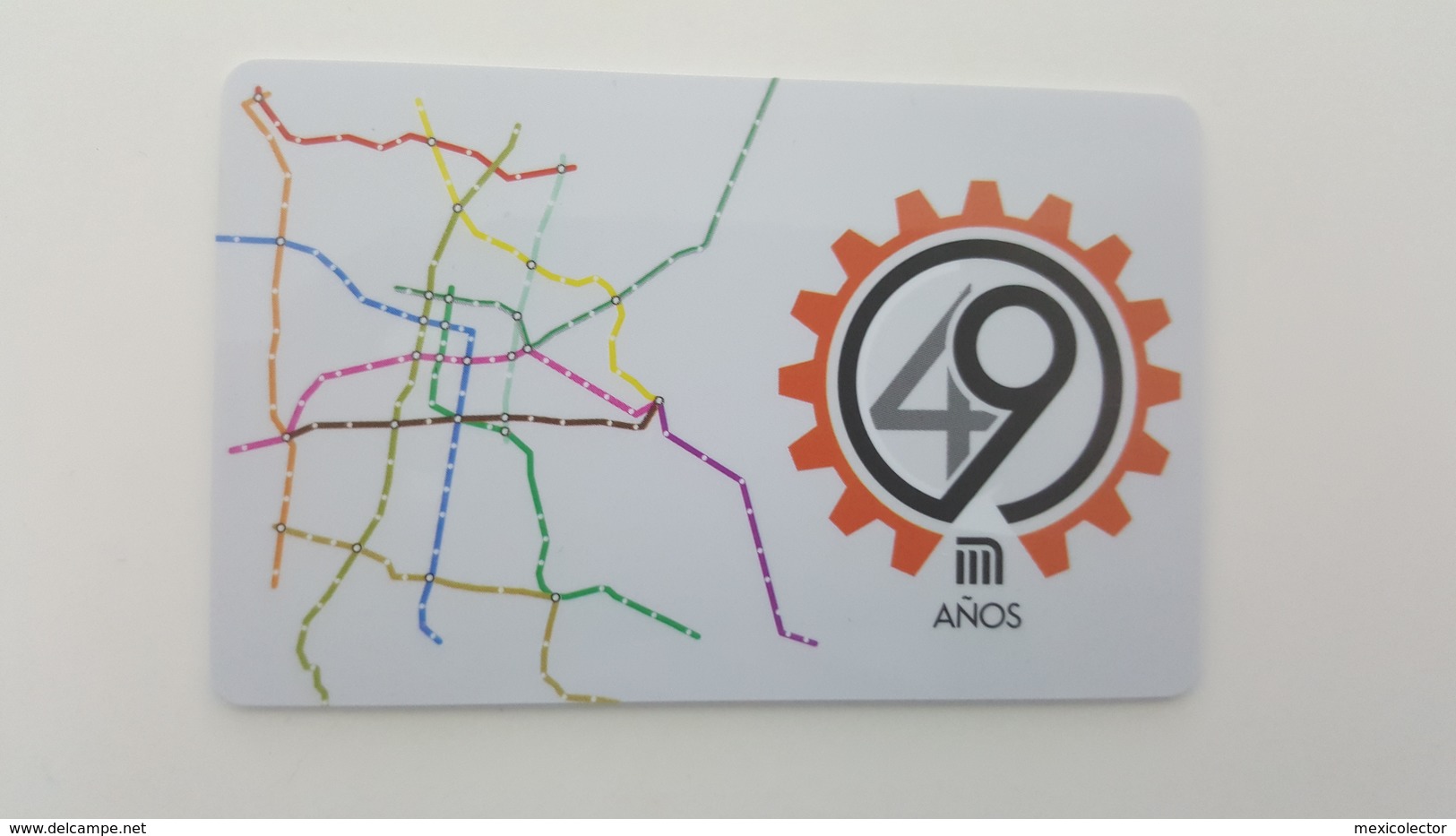 MEXICO - METRO - RECHARGEABLE CARD - 49 ANNIVERSARY - Monde
