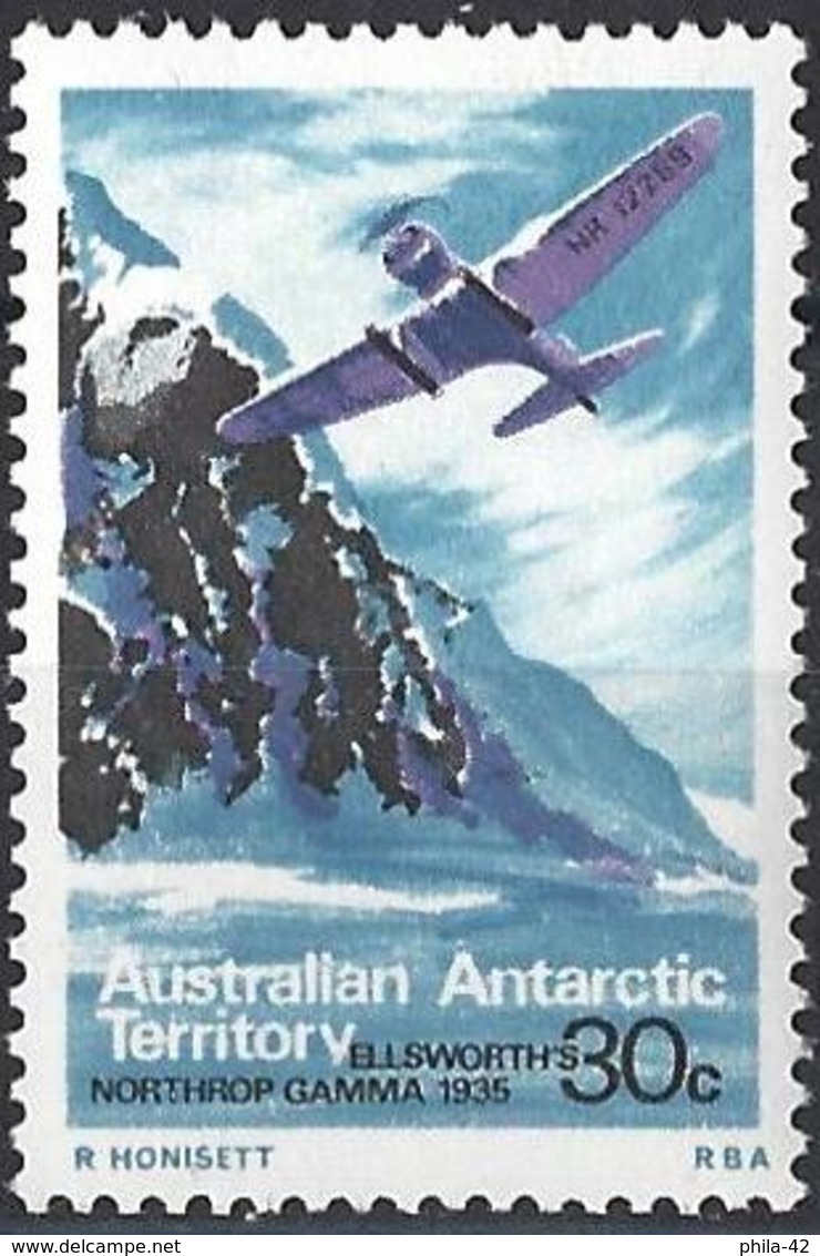 Australian Antarctic Territory 1973 - Plane Ellsworth's Northrop Gamma ( Mi 31 - YT 31 ) MNH** - Unused Stamps