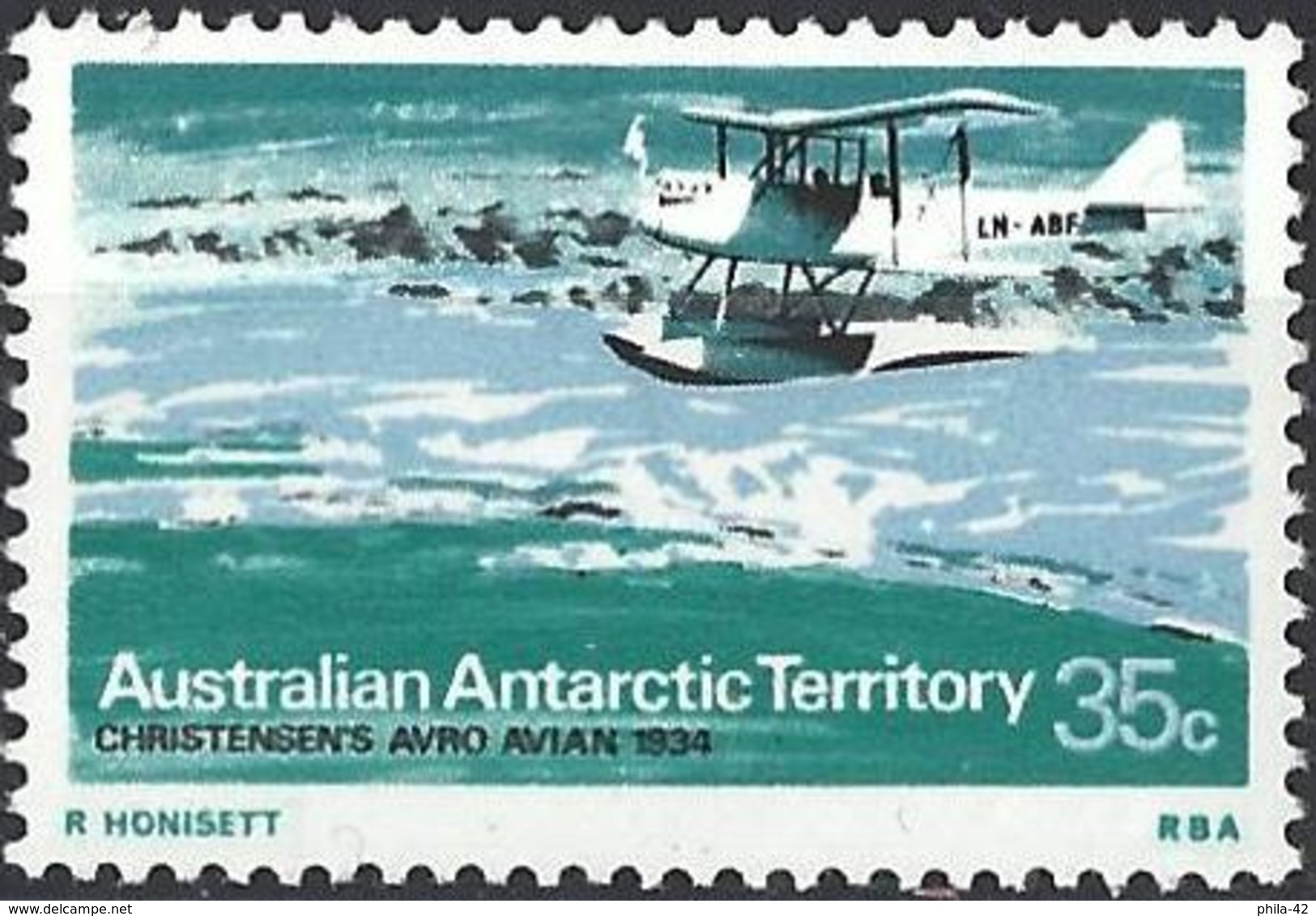 Australian Antarctic Territory 1973 - Seaplane Christensen's Avro Avian ( Mi 32 - YT 32 ) MNH** - Nuovi