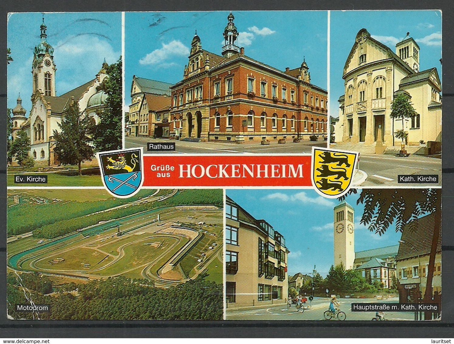 Deutschland Hockenheim 1991 Sent With Stamp - Hockenheim