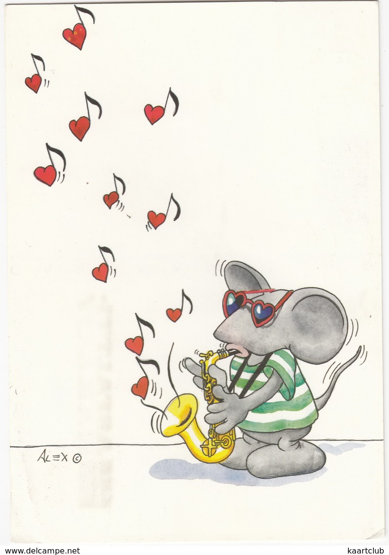 Mouse Playing The Saxophone  - (Finland/Suomi) - 1990 - Muziek En Musicus