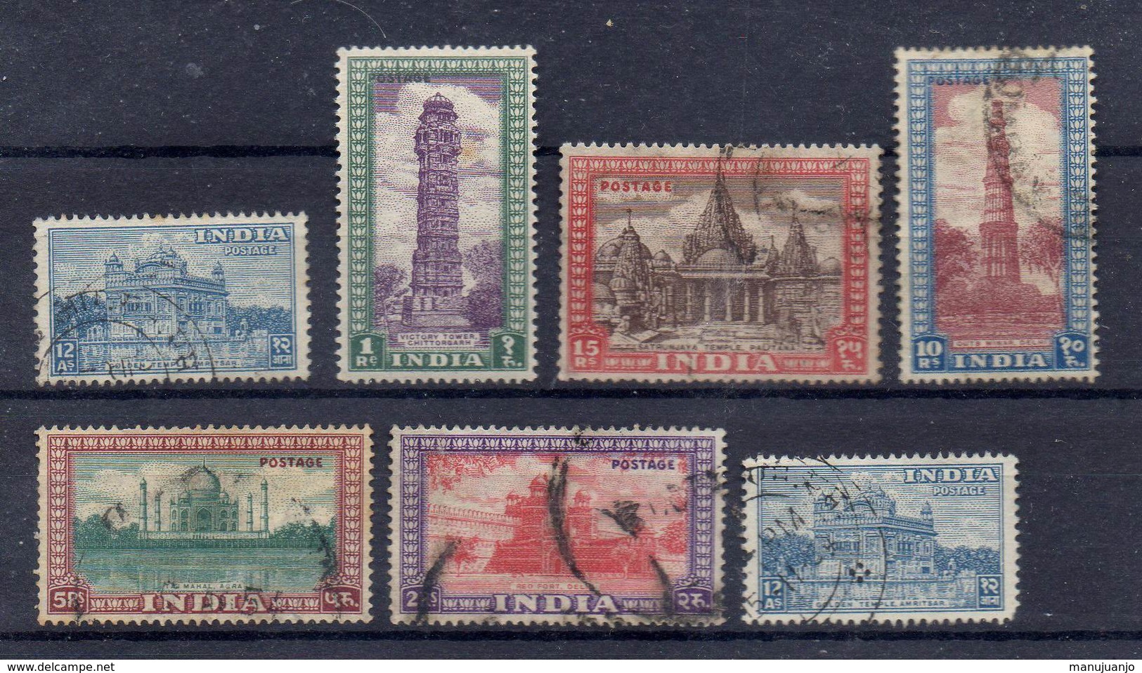 INDE ! SÉRIE De Timbres Anciens Depuis 1947 - Oblitérés