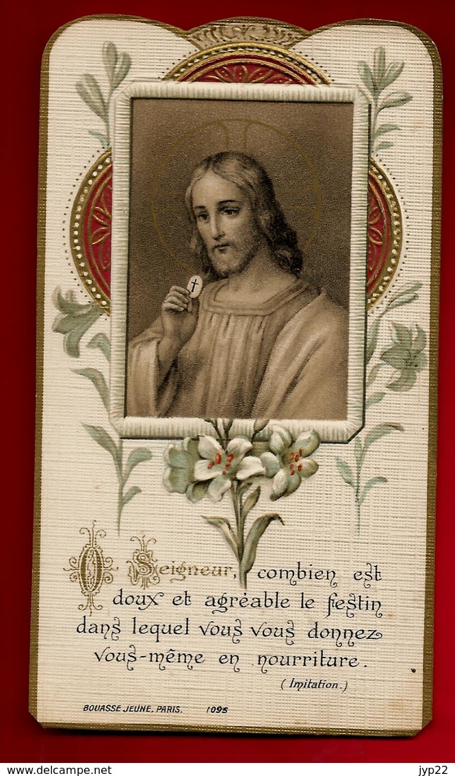 Image Pieuse Holy Card Communion Marie & Magdeleine Mondon Saint Loubès 22-05-1913 - Ed Bouasse Jeune 1095 - Images Religieuses