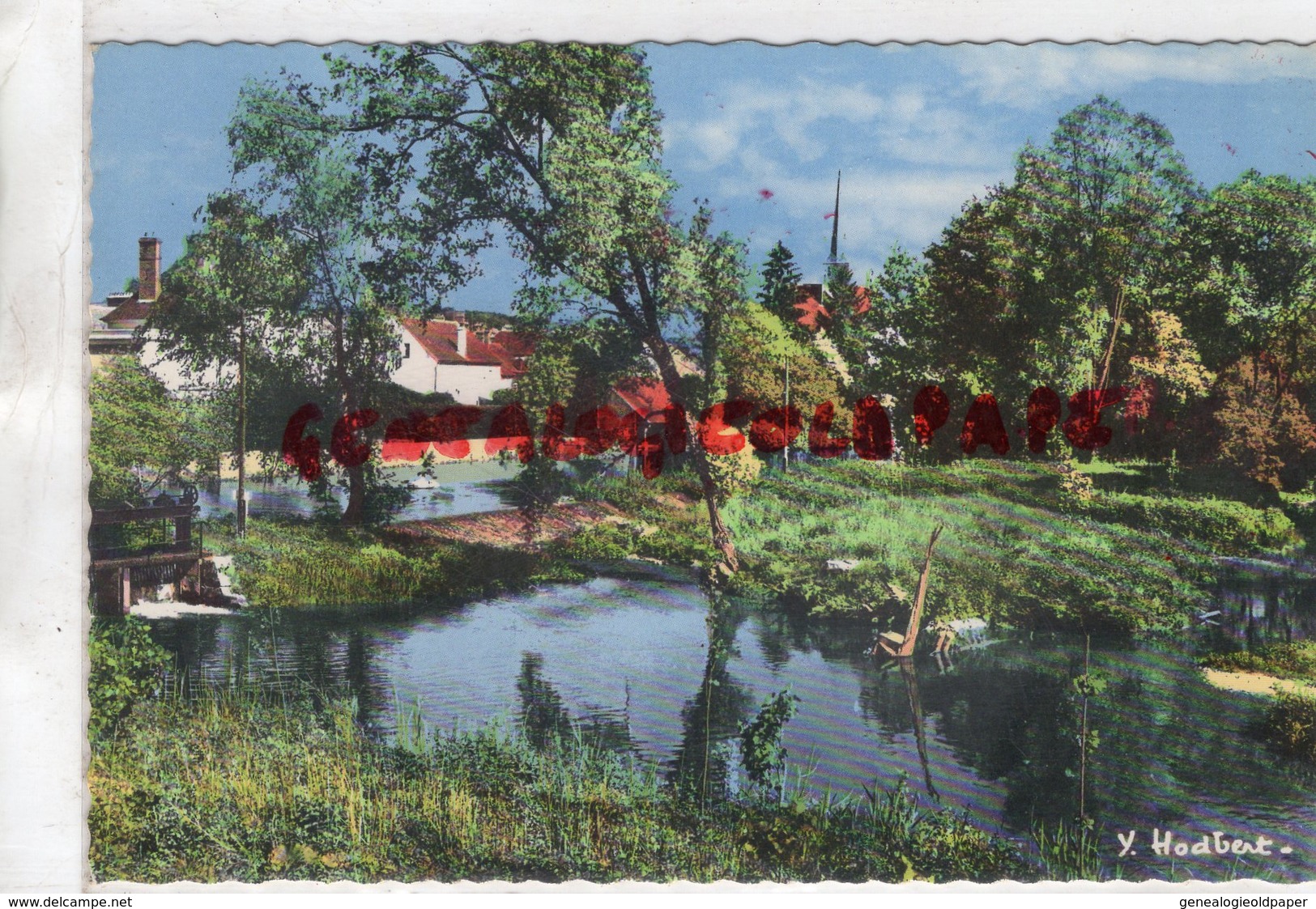 77 - SOUPPES SUR LOING- VUE SUR LE LOING ET LA VILLE DEPUIS LE PONT -1967 - Souppes Sur Loing