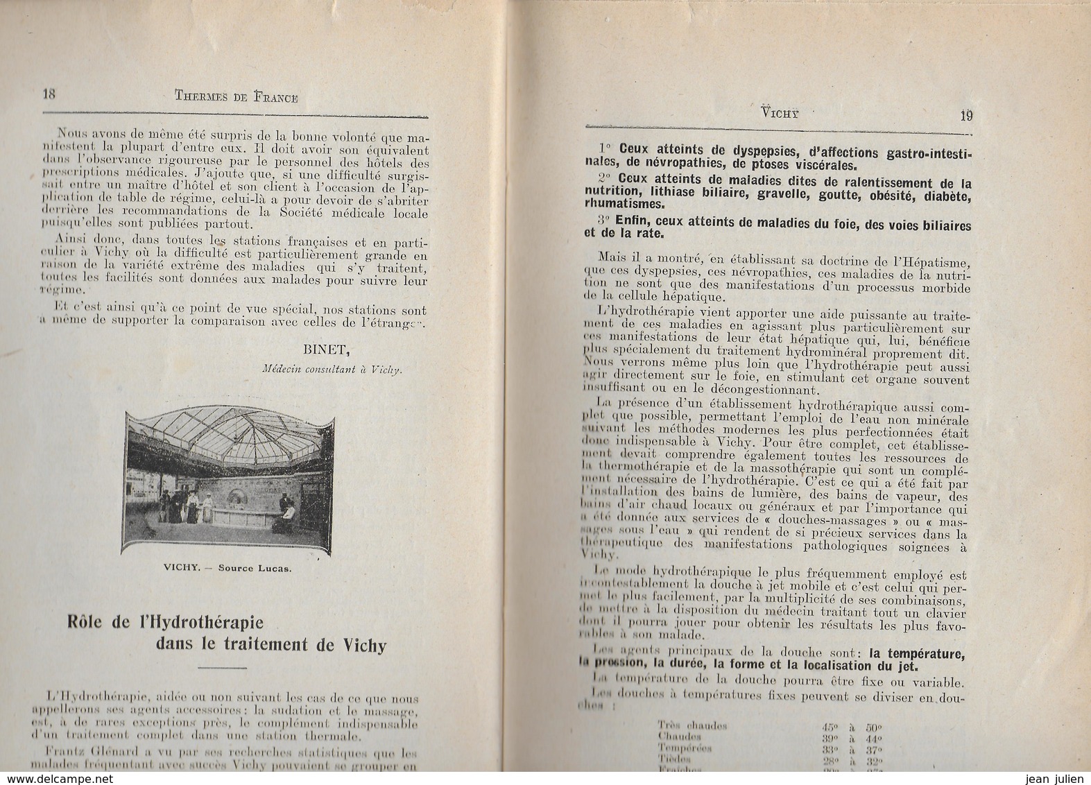 THERMES DE FRANCE  - CENTRE MEDICAL - Centre France - 1921-  7 Scans - Auvergne