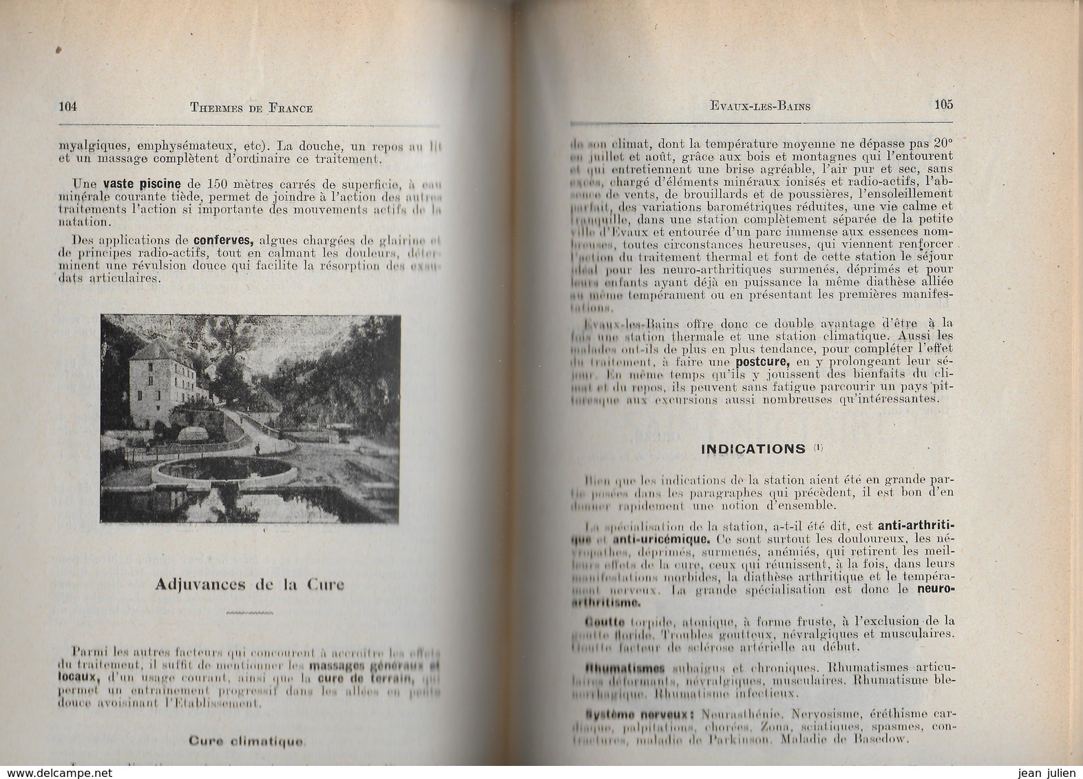 THERMES DE FRANCE  - CENTRE MEDICAL - Centre France - 1921-  7 scans