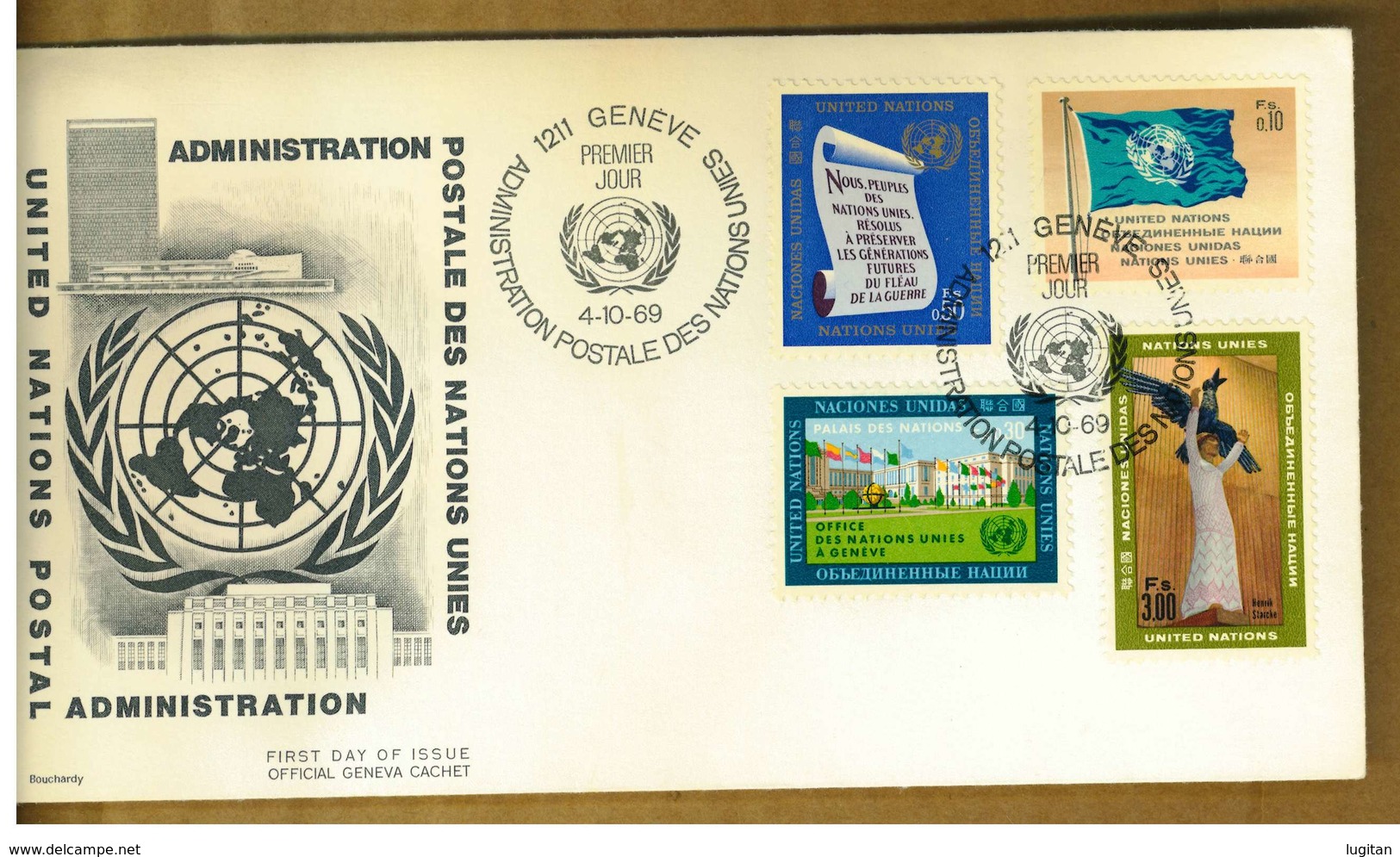 NAZIONI UNITE - UNITED NATION - Y 1969 - EMISSIONI VARIE - FDC - FDC