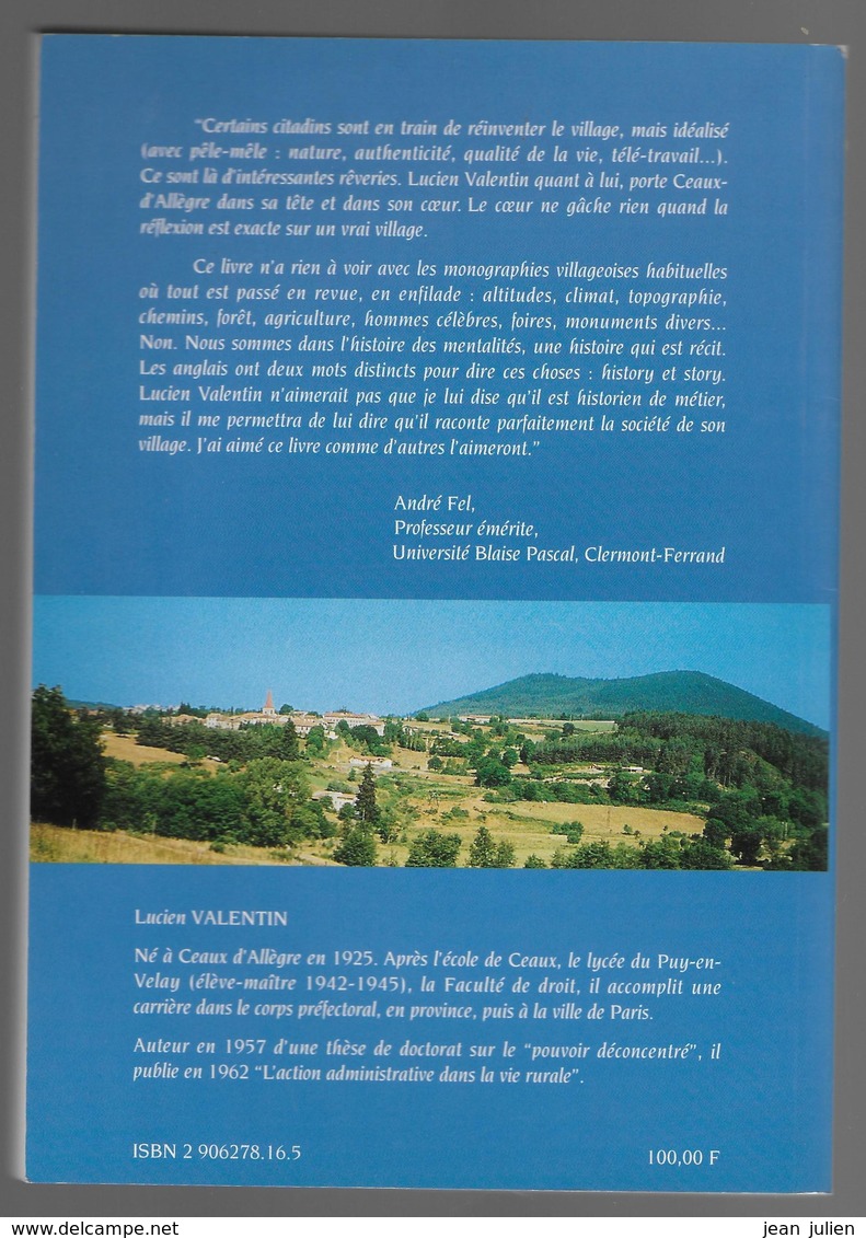 43 - CEAUX D'ALLEGRE - Mémoire D'un Village  - 1995 - Auvergne