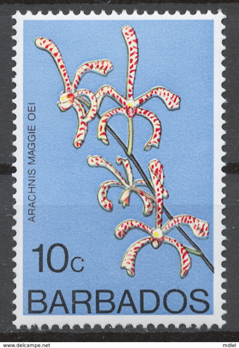 Barbados 1974-79 Mi# 371Y** DEFINITIVE, FLOWERS - Barbados (1966-...)