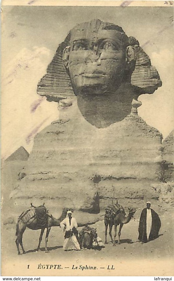 Pays Div -ref N957- Egypte - Egypt - Le Sphinx - Carte Bon Etat - - Sphynx