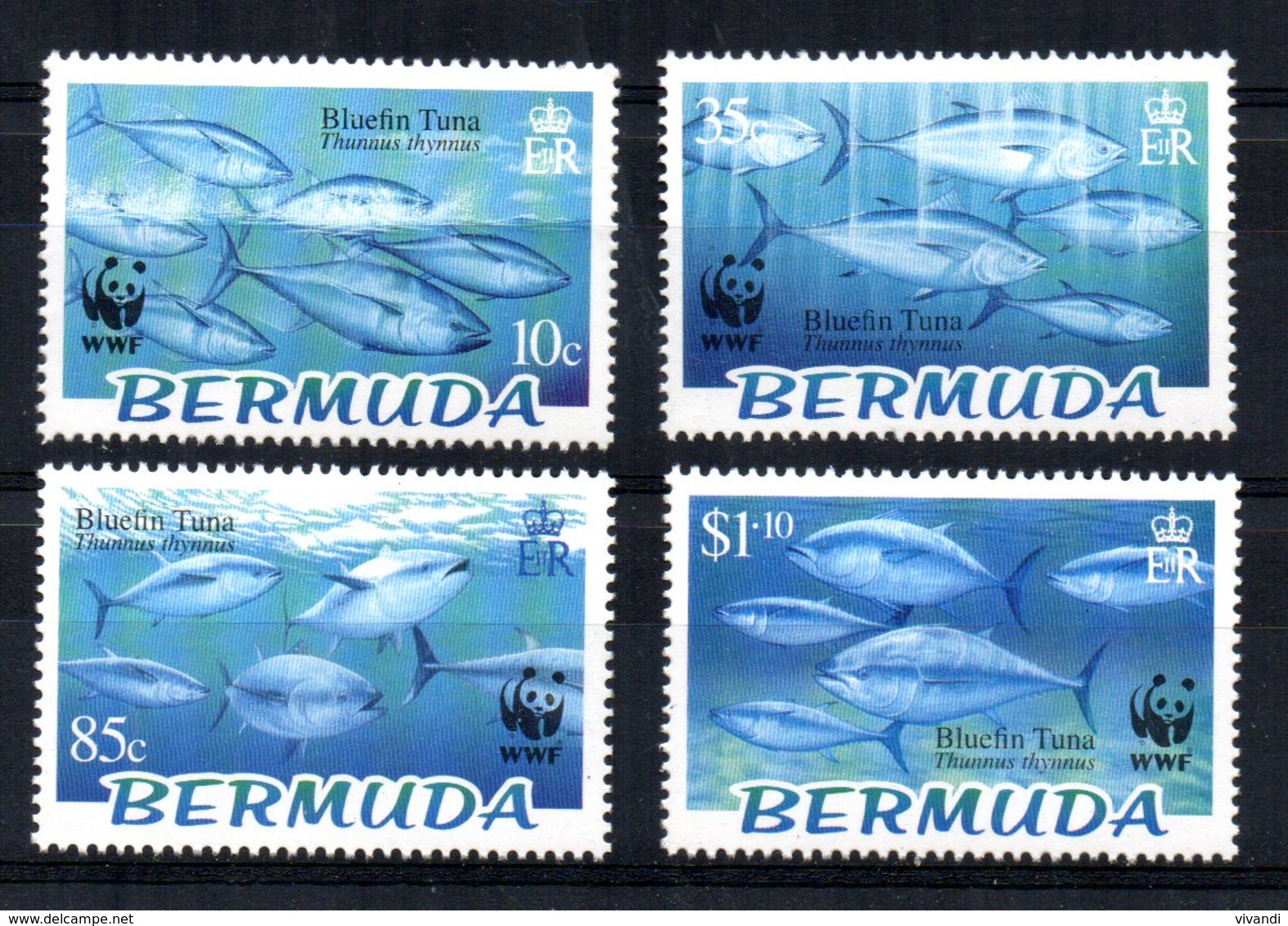 Bermuda - 2004 - Endangered Species/Bluefin Tuna - MNH - Bermudes