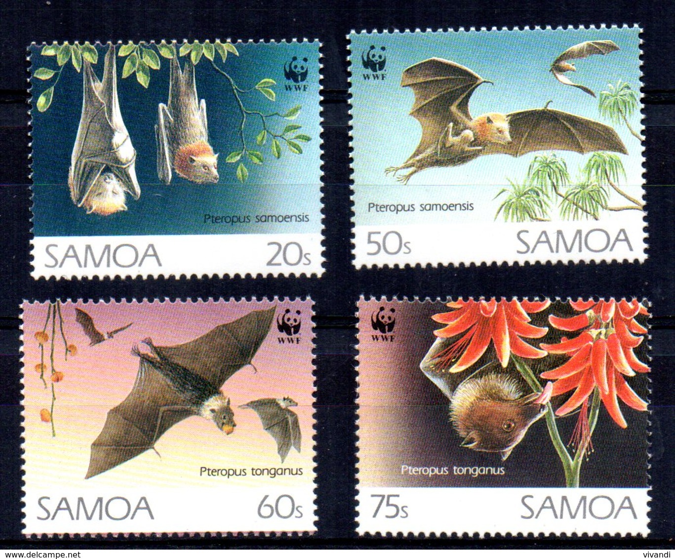 Samoa - 1993 - Endangered Species/Flying Foxes - MNH - Samoa
