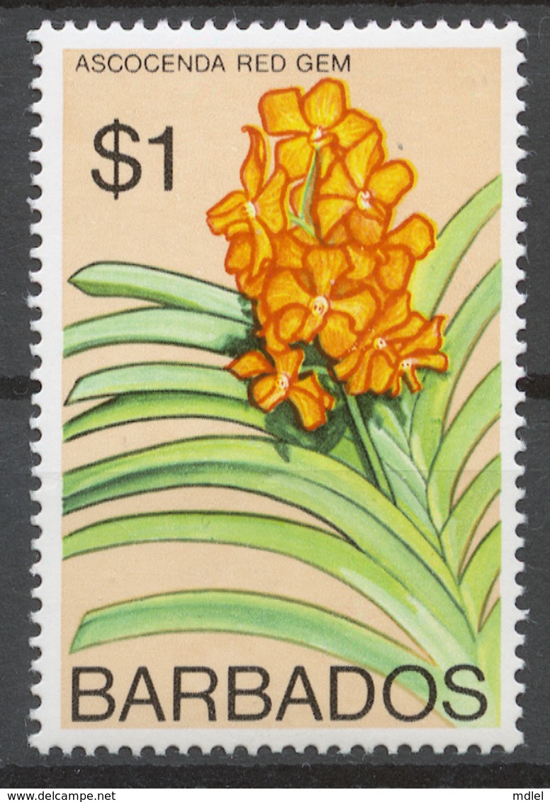 Barbados 1974-79 Mi# 377Y** DEFINITIVE, FLOWERS - Barbades (1966-...)