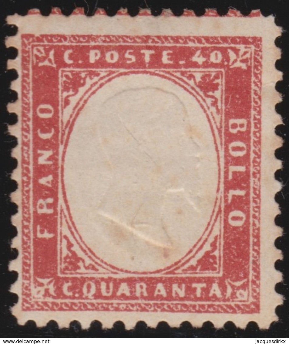 Sardinia       .  Yvert    .     13   ( 2 Scans )  .    *   .   Mint-hinged   .    /   .   Neuf Avec Charniere - Sardegna