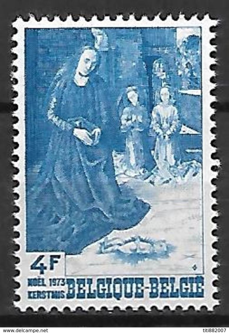 BELGIQUE     -  1973  .  Y&T N° 1681 * .  Noël.  Tableau.  Adoration Des Bergers Par Van Der Goes. - Unused Stamps