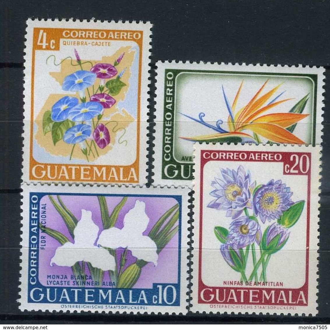 GUATEMALA ( POSTE ) : Y&T N°  362/365  TIMBRES  NEUFS  SANS  TRACE  DE  CHARNIERE . - Guatemala