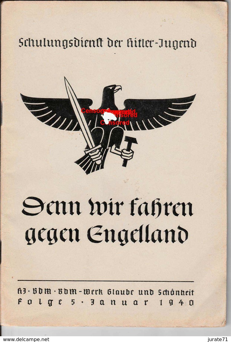 Schulungsdienst Der Hitler-Jugend,Folge 5 / 1940, Magazines For Hitlerjugend, HJ,BDM,BDM-Werk Glaube Und Schönheit - Hobbies & Collections