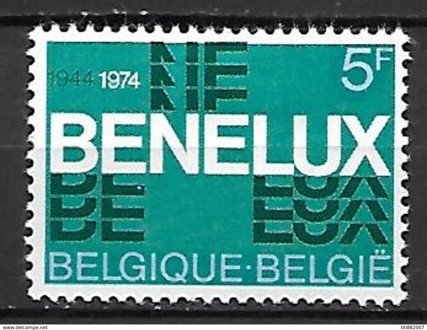 BELGIQUE     -  1974  .  Y&T N° 1721 * .  Douanes  /  Benélux - Unused Stamps