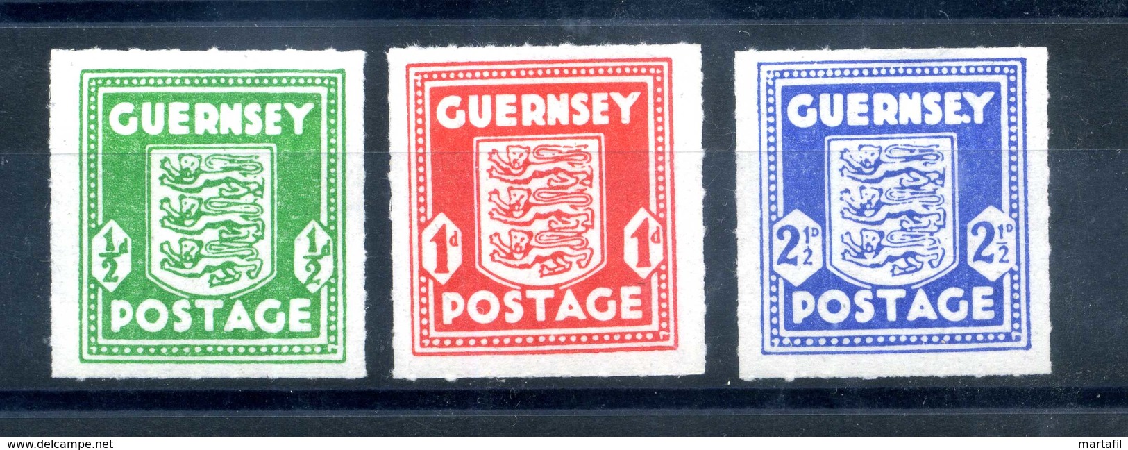 1941-44 GUERNSEY Occup. Tedesca SET MNH ** - Guernesey